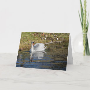 EASTER GREETINGS SWAN  **EASTER** HOLIDAY CARD