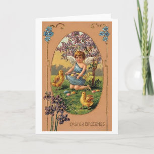 Easter Greetings!  Victorian Easter Greeting Card