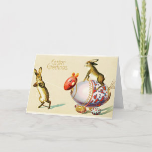 Easter Greetings Vintage Greeting Card