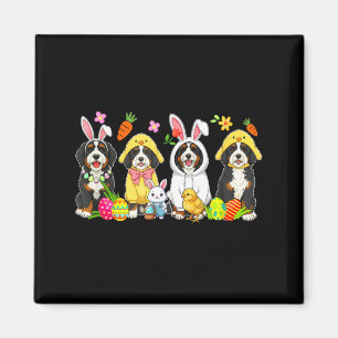 Easter Group Bernedoodles Cosplay Bunny Chick Magnet