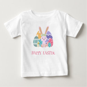 Easter Group Eggs Happy Hoppy Easter day Baby T-Shirt
