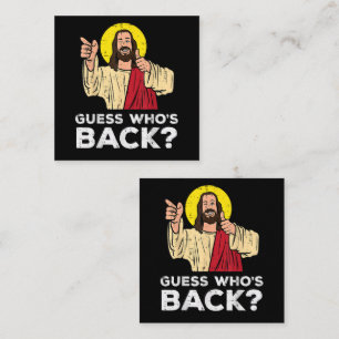 Easter Guess Whos Back Jesus Funny Religious Enclosure Card