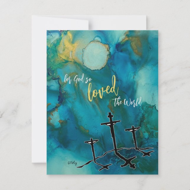 Easter Hallelujah Flat Card (Front)