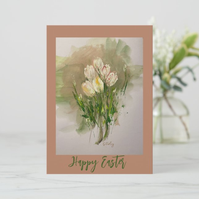 Easter Hallelujah Flat  Card (Standing Front)