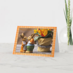 Easter - Happy Easter Bunny Couple Holiday Card