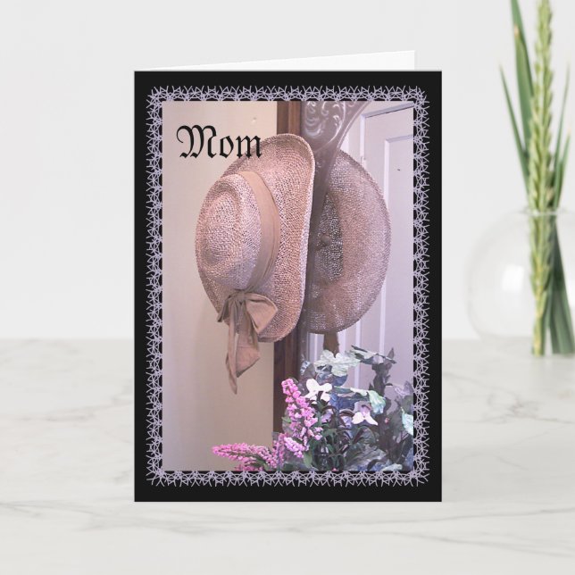 Easter Hat Greeting Holiday Card (Front)