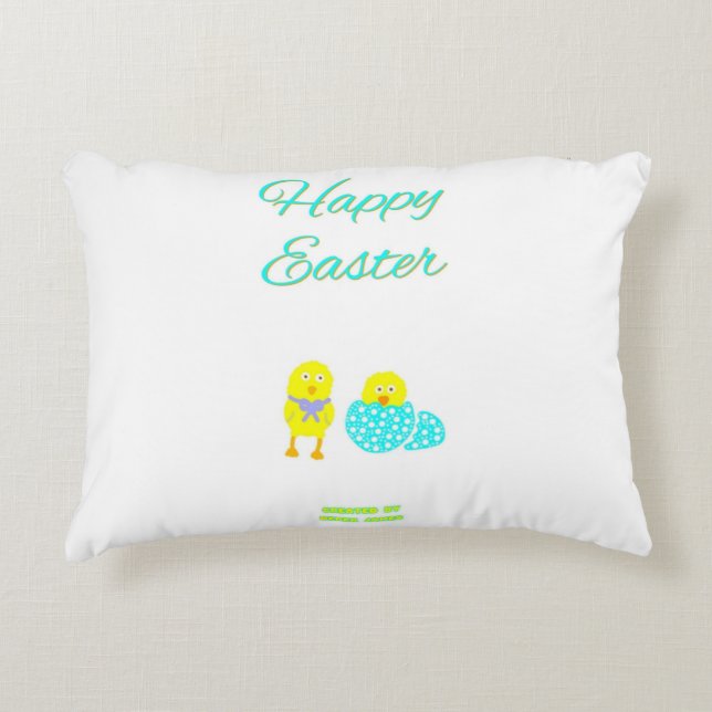 Easter Hatchlings Accent Pillow (Front)