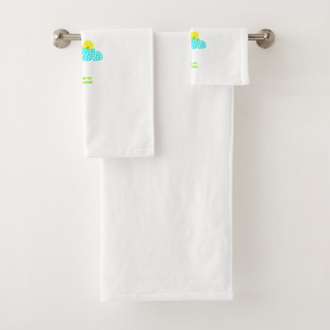 Easter Hatchlings Bathroom Towel Set (Insitu)