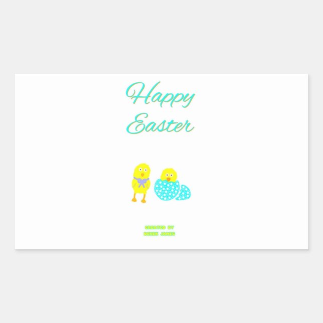 Easter Hatchlings Rectangle Sticker (Front)