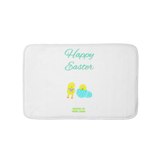 Easter Hatchlings Small Bath Mat (Front)