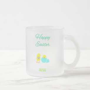 Easter Hatchlings Small Frosted Glass Mug