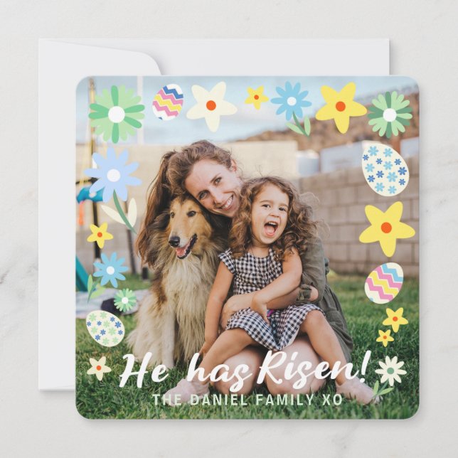 Easter He Has Risen Invitation (Front)