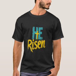 Easter HE Is Risen Christian Faith T-Shirt