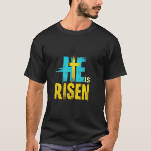 Easter HE Is RISEN Religious T-Shirt