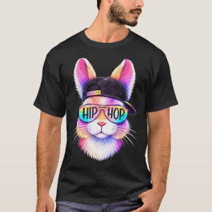 Easter Hip Hop Bunny Face Sungles Cool Men Boys Ki T-Shirt