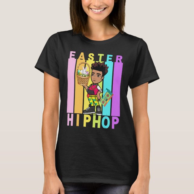 Easter Hip Hop Dance Love Dab Holiday Funny Kids B T-Shirt (Front)