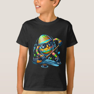 Easter Hockey Player Eggs Egg Bunny Rabbits Men Wo T-Shirt