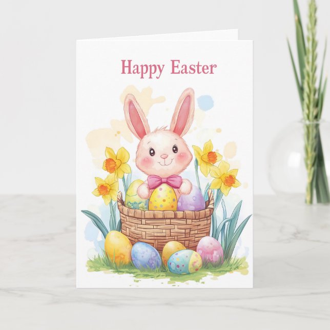 Easter Holiday Greetings Card (Front)
