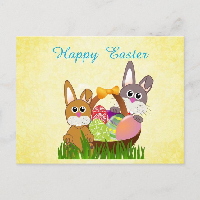 Easter Holiday Postcard for Kids (Front)