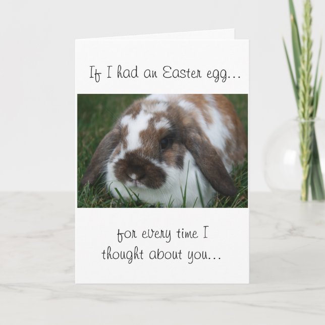 Easter Holland Lop Card (Front)