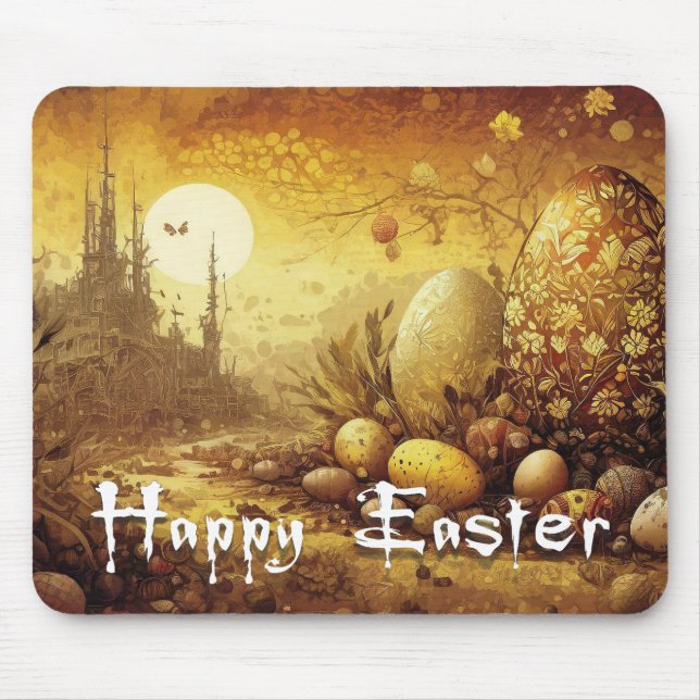 Easter hope in an apocalyptic world mouse mat (Front)