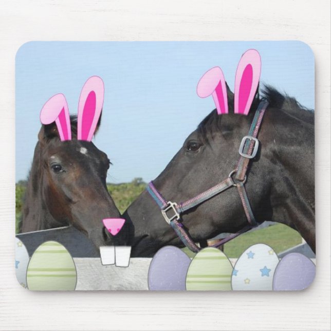 Easter Horse and Pony Mouse Mat (Front)