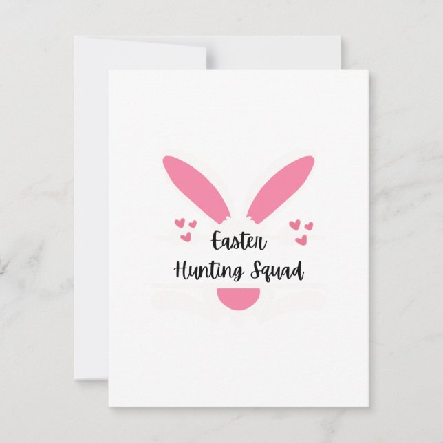 Easter Hunting Squad on a Holiday Card (Front)