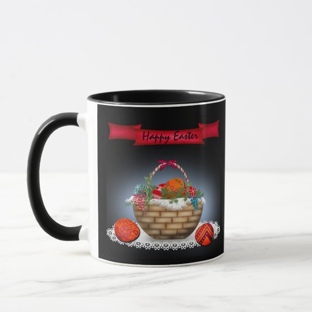 Easter illustration, Easter eggs, Easter holiday Mug (Left)