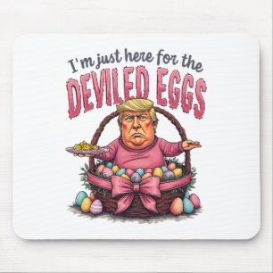 Easter I'm Just Here For The Deviled Eggs Funny Do Mouse Mat