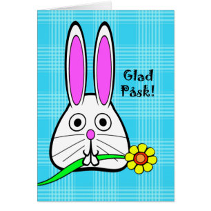 Easter in Swedish, Glad Påsk, Cute Bunny