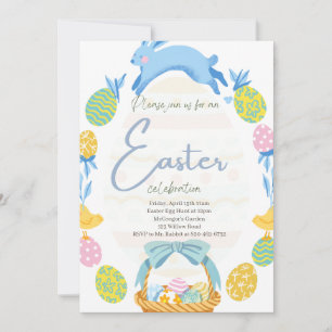 Easter Invitation, Easter Egg Hunt Invitation