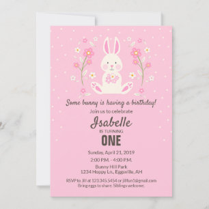 Easter Invitation for First Birthday