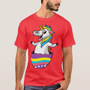 Easter is magical unicorn in easter eggs T-Shirt