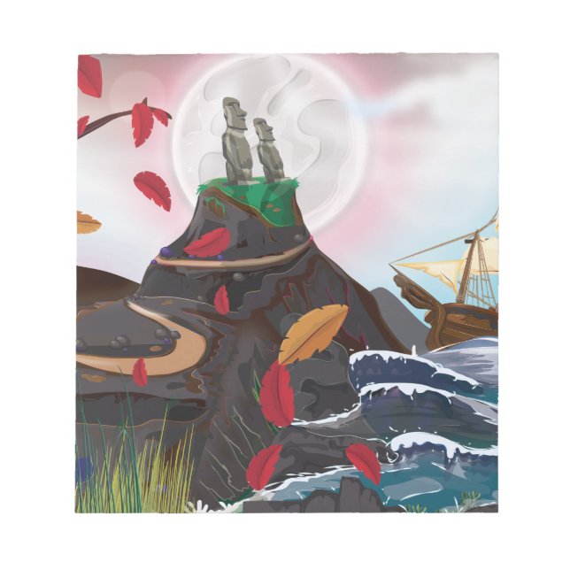 Easter Island Adventure Notepad (Front)