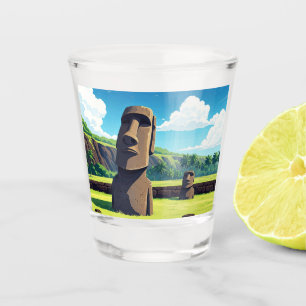 Easter Island Chile Moai Travel Shot Glass