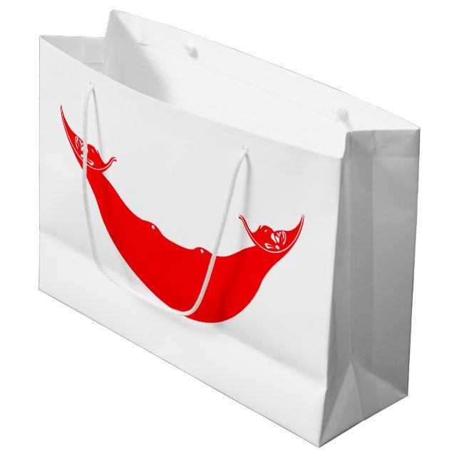 Easter Island Flag Large Gift Bag (Front Angled)