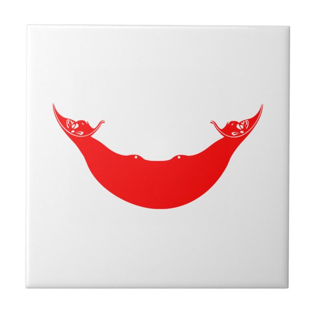 Easter Island Flag Tile (Front)