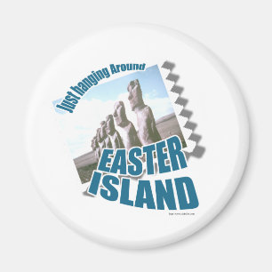 Easter Island Funny Tourist Slogan Design Magnet