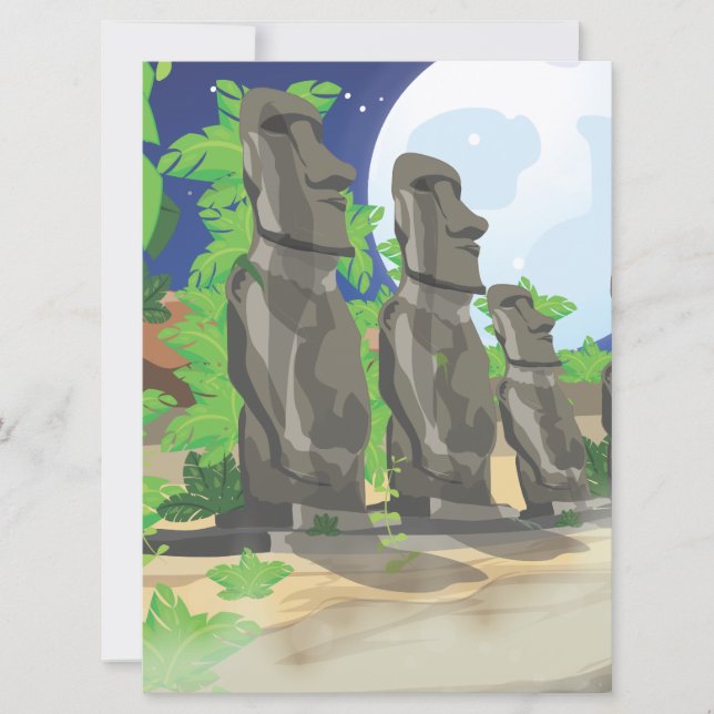Easter Island Invitation (Front)