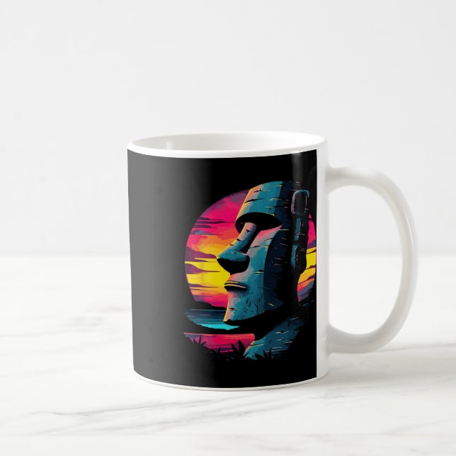 Easter Island Moai  Coffee Mug (Right)