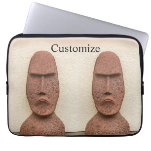 Easter Island Moai Head Thunder_Cove Laptop Sleeve