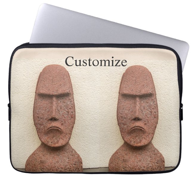 Easter Island Moai Head Thunder_Cove  Laptop Sleeve (Front)