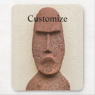 Easter Island Moai Head Thunder_Cove Mouse Mat