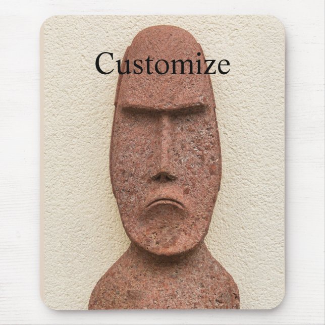 Easter Island Moai Head Thunder_Cove Mouse Mat (Front)