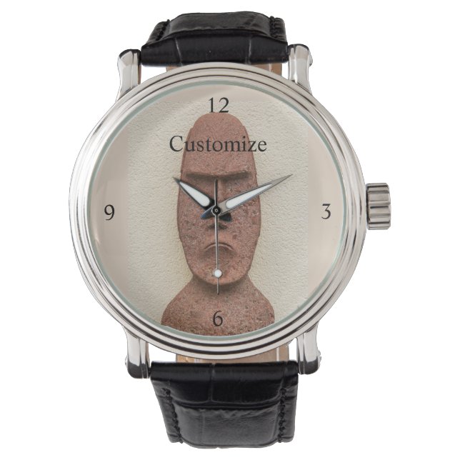 Easter Island Moai Head Thunder_Cove   Watch (Front)