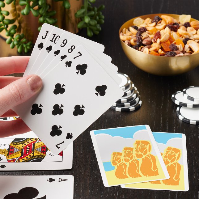 Easter Island Moai Heads Historic Playing Cards (Creator Uploaded)