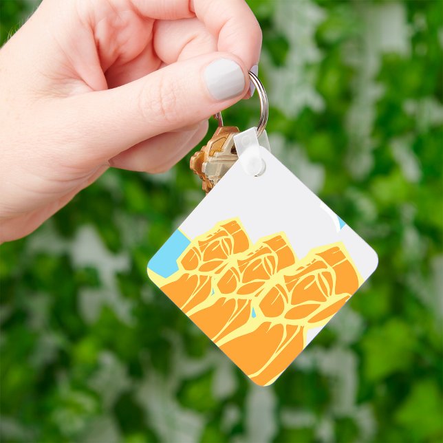 Easter Island Moai Statues Key Ring (Creator Uploaded)