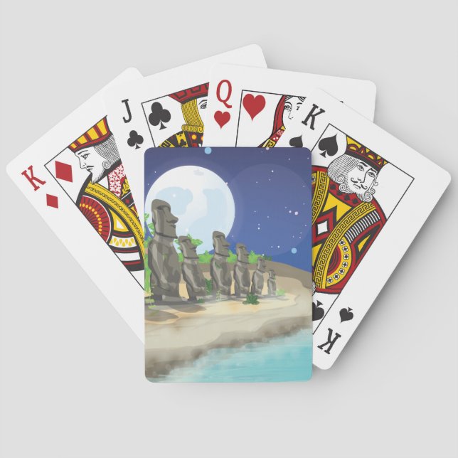 Easter Island Playing Cards (Back)