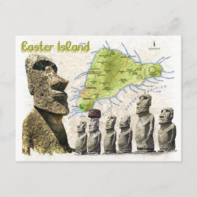 Easter Island Post Cards (Front)