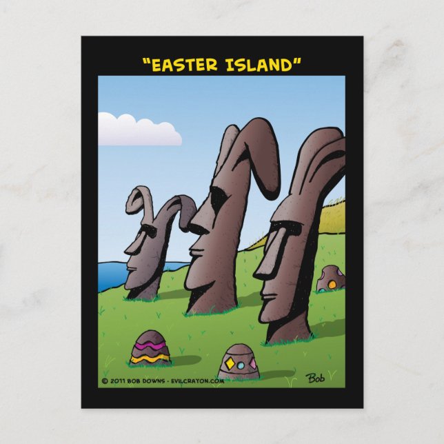 "Easter Island" Postcard (Front)